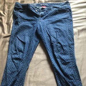 Jeans w polka dot print, size 16-Merona (target)